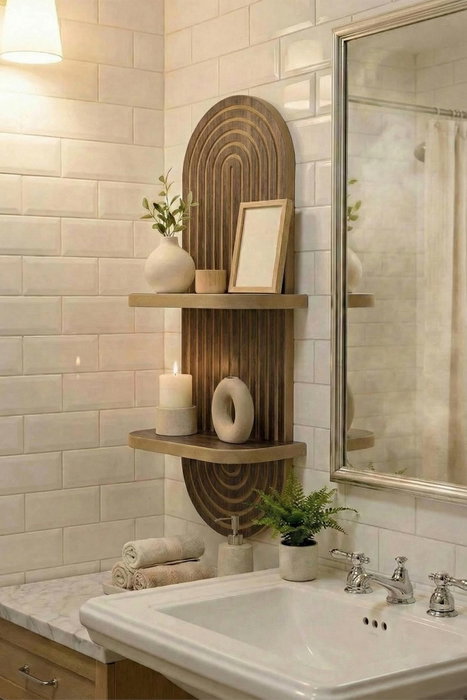 Hanah Home Estantería de Pared Wenge